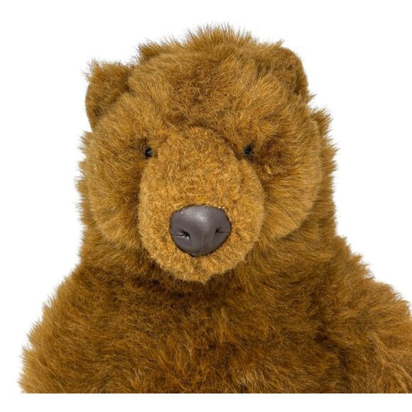 RUSS Kodiak Brown Bear Soft Pets Realistic Plush Faux Leather Nose - Picture 2 of 7